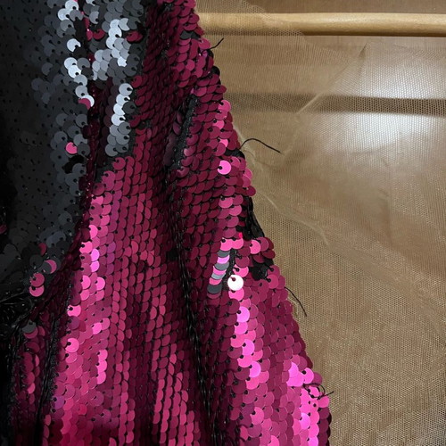 Dress with sequins like new, open back, size small