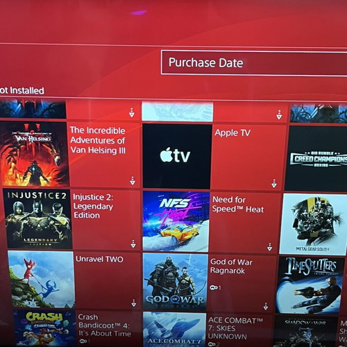 PS4 500GB console with 3 controllers and many games