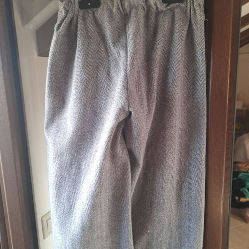 Grey wool culottes for girls 9-10 years old