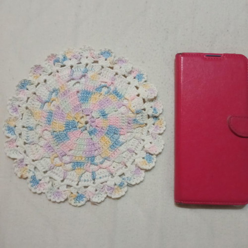 Vintage handmade knitted doily like new