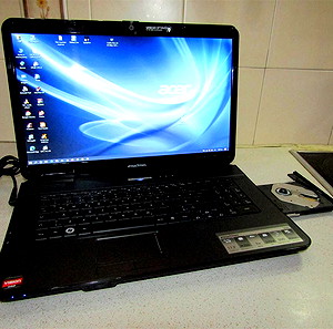 ACER eMACHINES G630/17.3"AMD-DUAL CORE 2.0GHZ/RAM 4GB/SSD128GB  + HDD 120GB