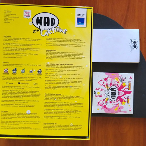 Mad and Genius board game with DVD like new