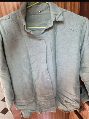 Long-sleeve summer shirt size M green like new