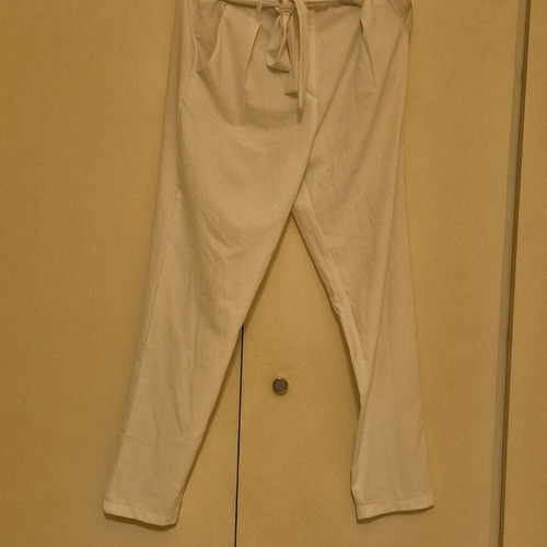 Women's white pants like new, size L
