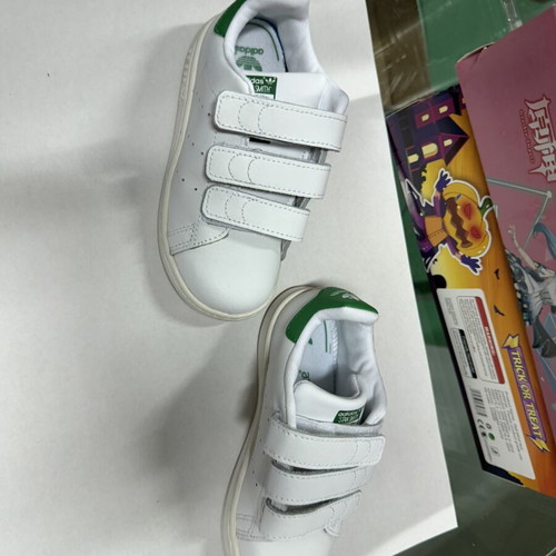 Adidas Stan Smith CF I kids' athletic shoes used, multicolor, size 27