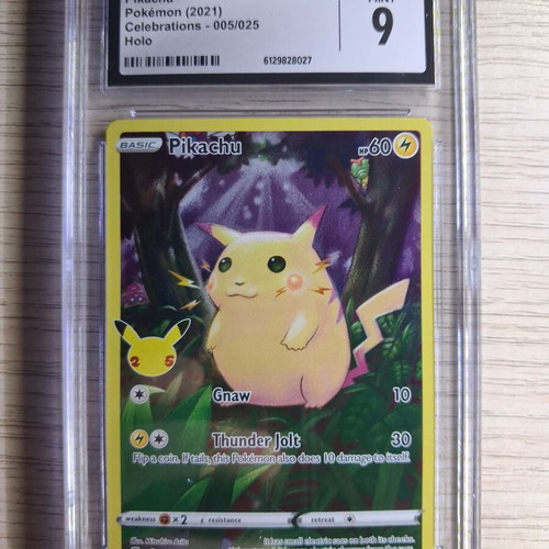 Pikachu Pokemon 2021 Celebrations Holo Card Mint 9 CGC