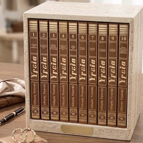 Medical encyclopedia set like new, 10 volumes, Greek