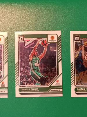 White Optic Panathinaikos cards like new