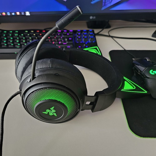 Razer Kraken Kitty Edition black wired headset used