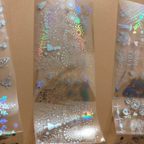 Aurora Glass holographic nail stickers pack of 5 new