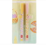 Gel Lovely Friends Hoppy Easter pen set with removable decorations