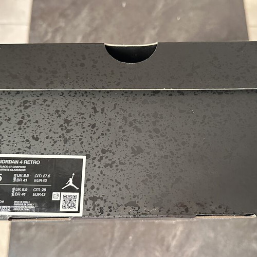 Nike Air Jordan 4 Black Cat 2025 sneakers new, size 43, black