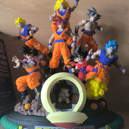 DragonBall diorama 3D printed like new, hand painted