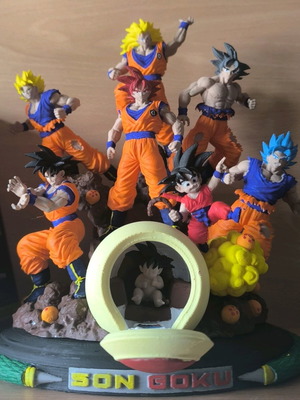 DragonBall diorama 3D printed like new, hand painted