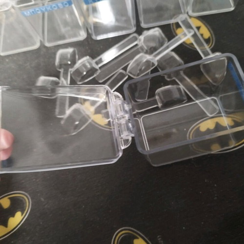 Set of 10 acrylic spice storage boxes used