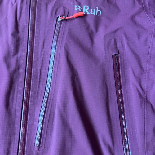 Rab Firewall Light Waterproof Jacket Men Size L like new, red and purple