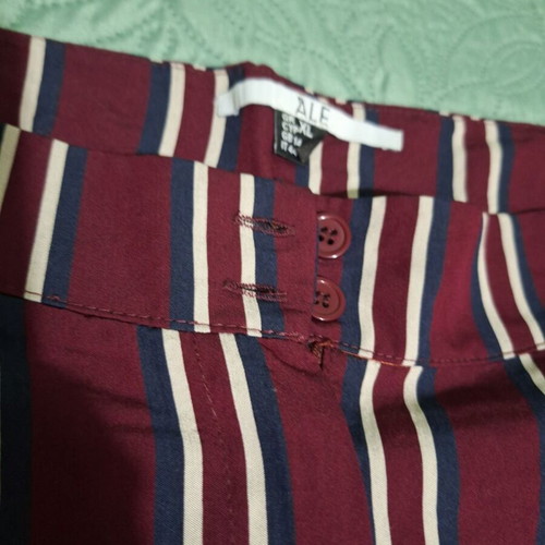 ALE viscose pants multicolor with belt size XL like new