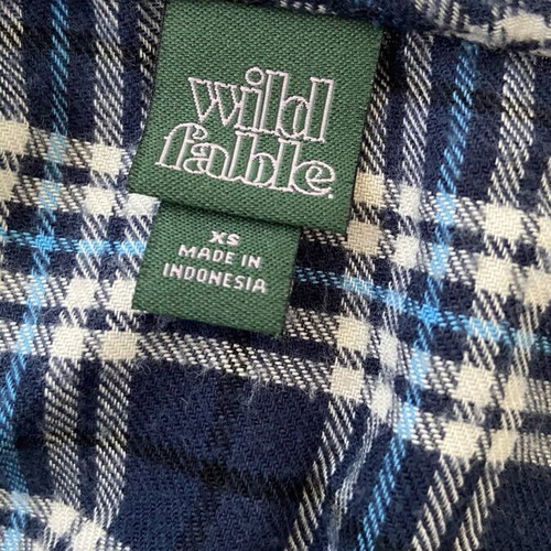 Plaid Flannel Babydoll Dress like new, size XS