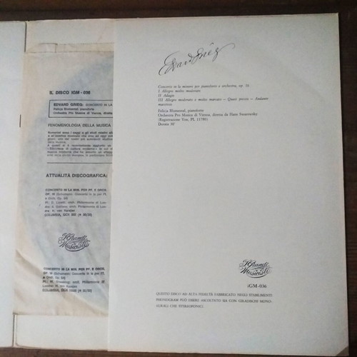 Classical music records used, set of 4, 10" 33 rpm
