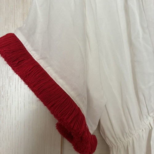 Long summer kaftan dress like new with handmade tassel belt