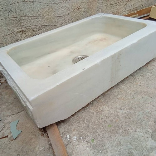 Marble sink used white, dimensions 79x50x12