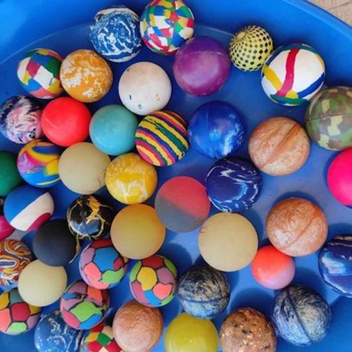 Bouncy Balls like new, pack of 50 colorful balls