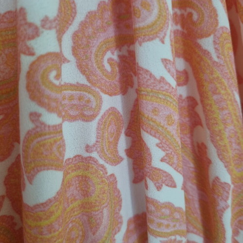 Zini Maxi Dress size 40 with open back and slit like new, colorful