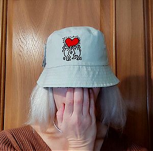 Keith Haring bucket hat