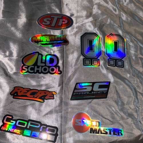 Hologram stickers set of 8 new