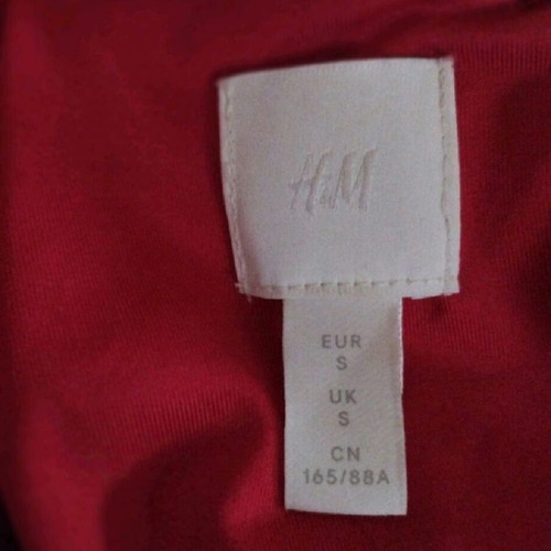 Women's long-sleeve bodysuit H&M red new, size S