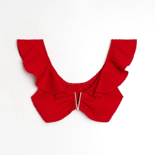 Sinsay red bralette bikini set