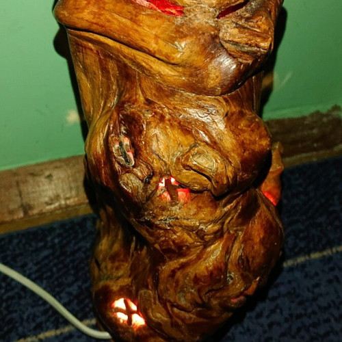 Root Night Lamp like new, unique, made in Sweden