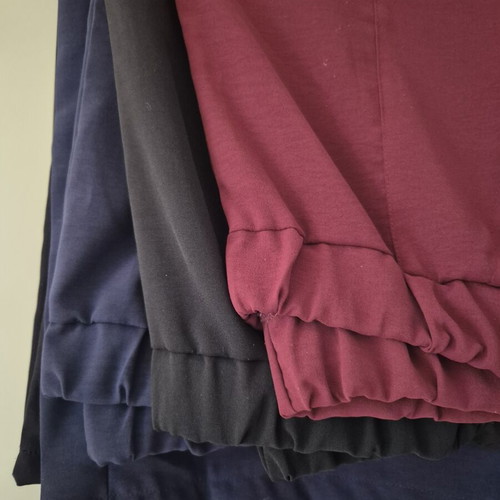 Pants pack of 3, black, blue and burgundy, like new
