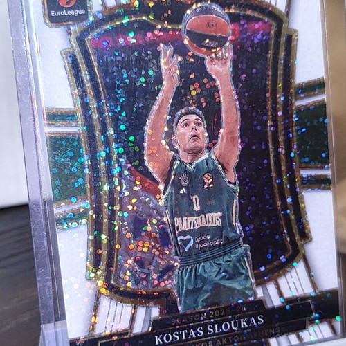 Panini Select Kostas Sloukas White Sparkle SSP card like new