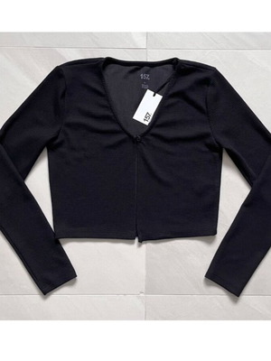 Къса жилетка Lager 157 нова, черна, размер S