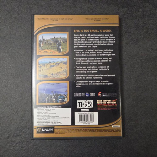 Empire Earth PC game used, English version with manual