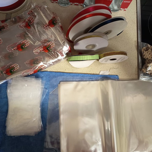 Craft ribbons and supplies set