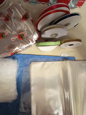Craft ribbons and supplies set