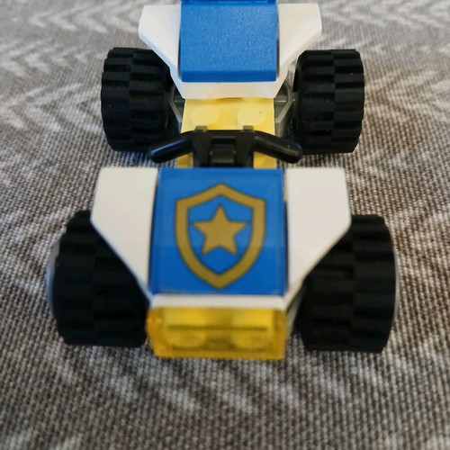 Lego set used with truck, helicopter, and motorcycle
