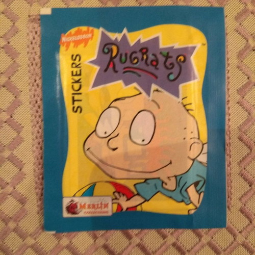 Rugrats Merlin sealed sticker pack new from 1997