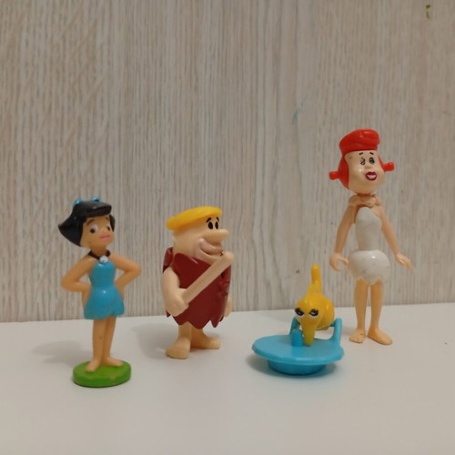Kinder Surprise Joy Flintstones miniature figures used, set