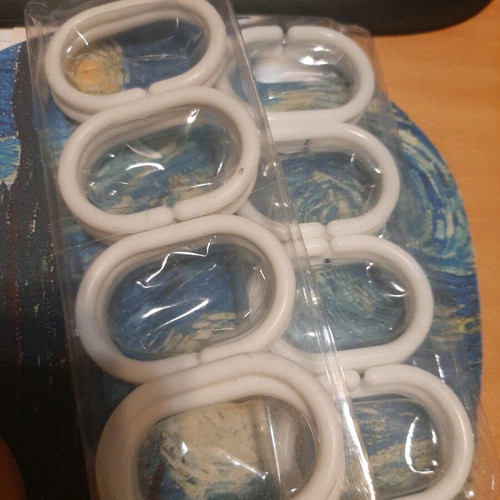 Curtain rings new, pack of 48 pieces