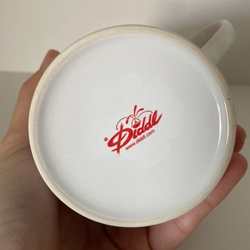 Vintage mug «love» like new, authentic Diddl