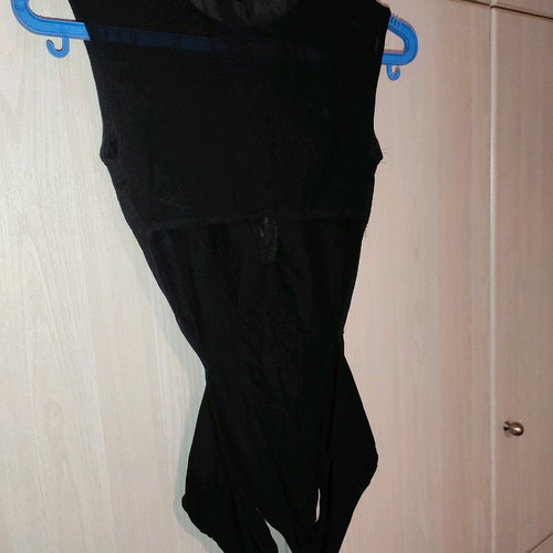 Bodysuit used with sheer top and open back size M