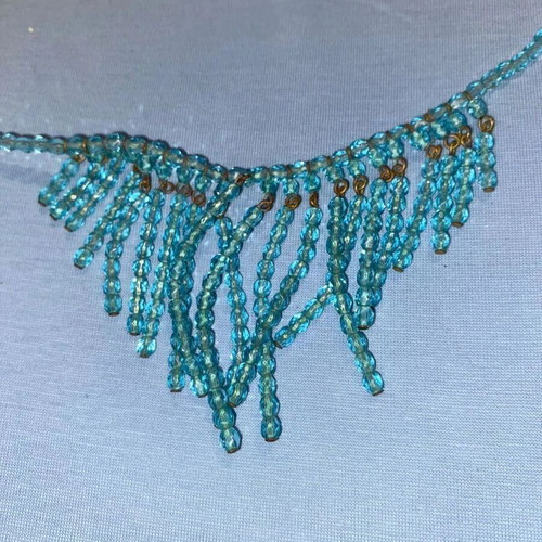Summer women's vintage 90s necklace used, hippy, beach style
