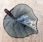 Μπολ Murano Art Glass σε σχήμα φύλλου λάχανου καινούργιο