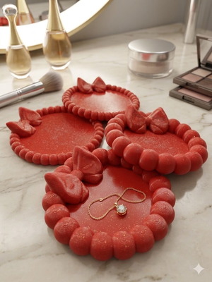 3D Printed διακοσμητικά δισκάκια κοσμημάτων σετ 4 τεμαχίων, καινούργια