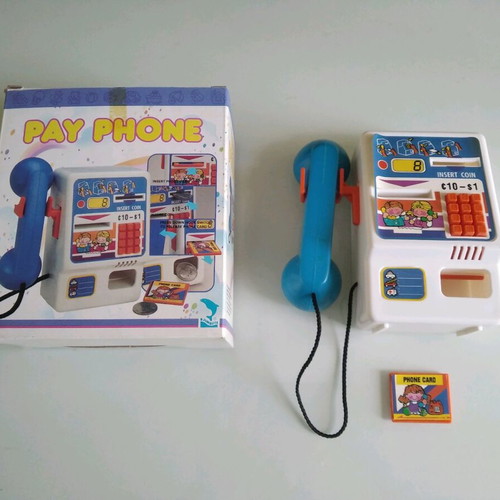 Pay Phone toy new, 1990s with card and coin slot