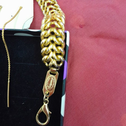 Firenze bracelet Italy used, fishbone design, 90s style