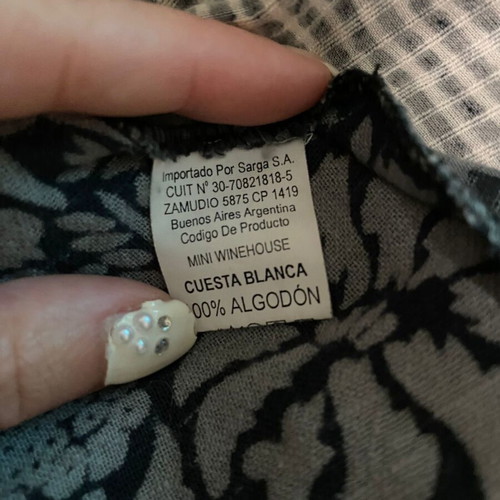 Cuesta Blanca skirt used, size M, blue and black